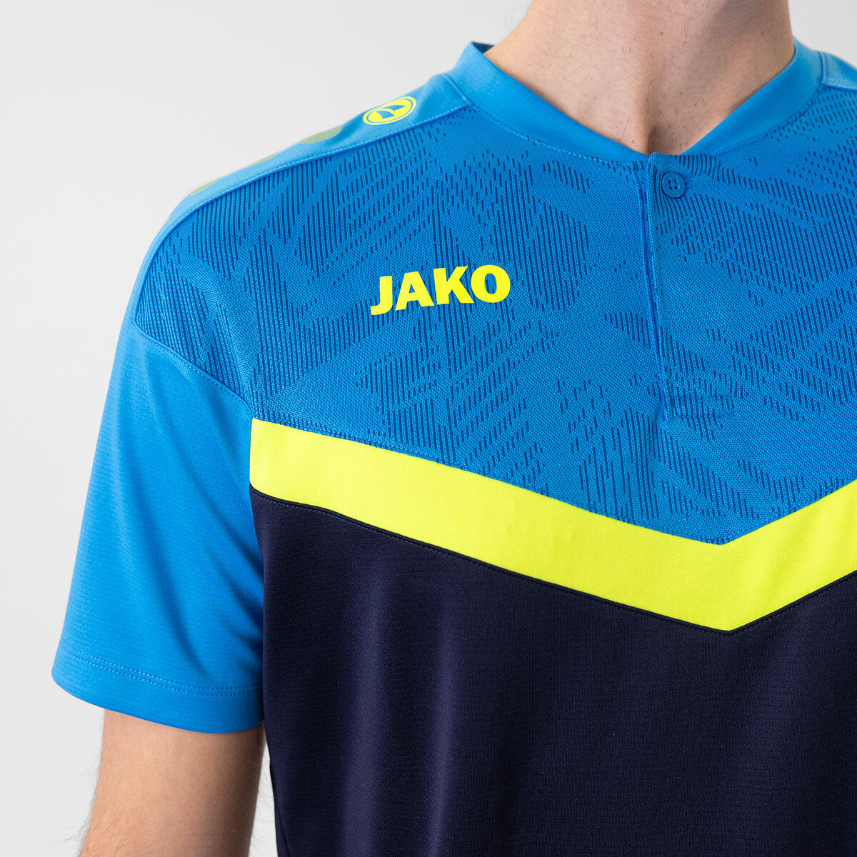 JAKO Polo Iconic 6324 marine/JAKO blau/neongelb