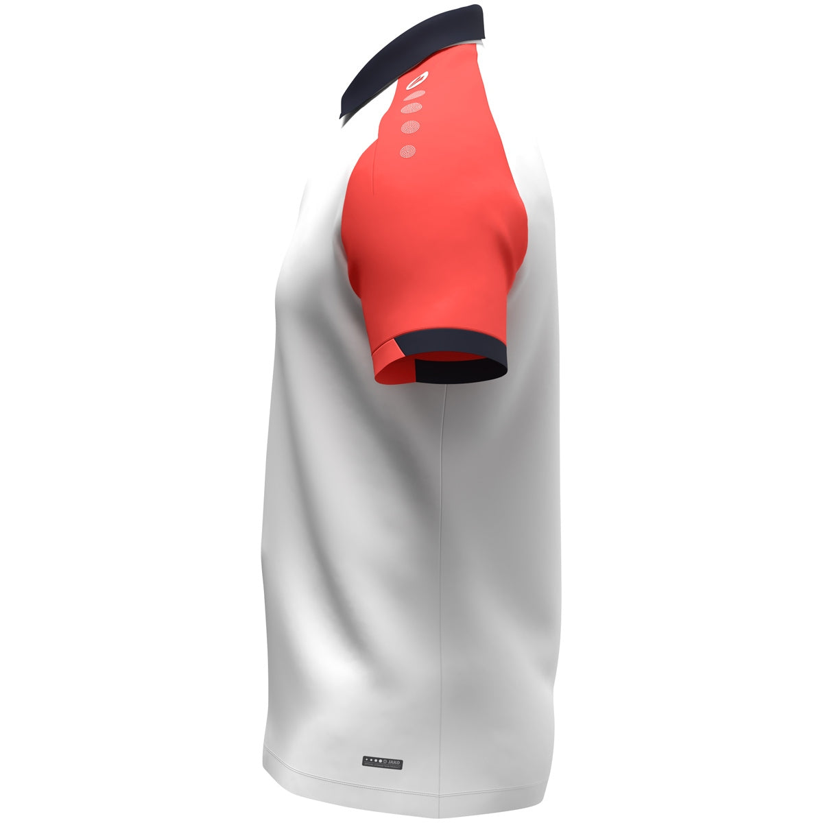 JAKO Polo Dynamic weiß/coral/marine