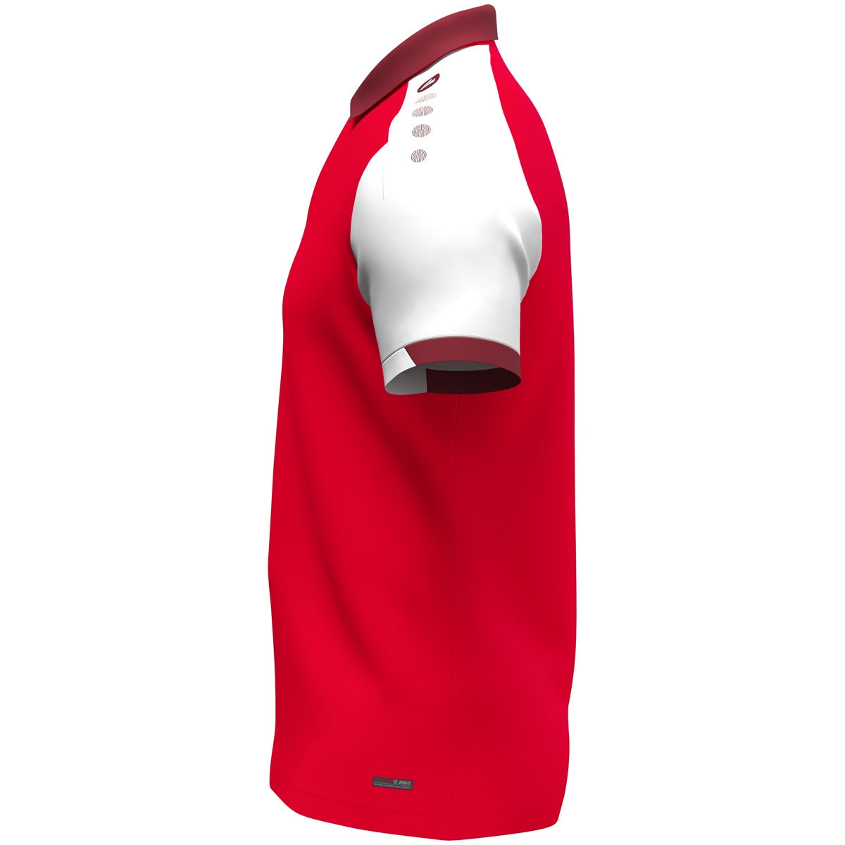JAKO Polo Dynamic rot/weiß/dunkelrot