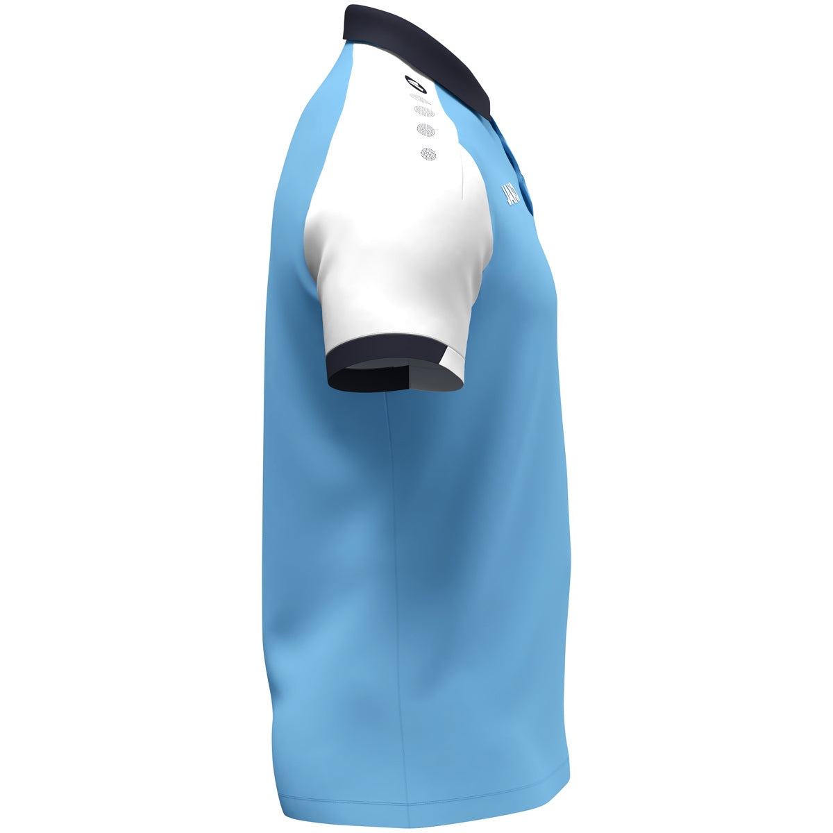 JAKO Polo Dynamic skyblue/weiß/marine