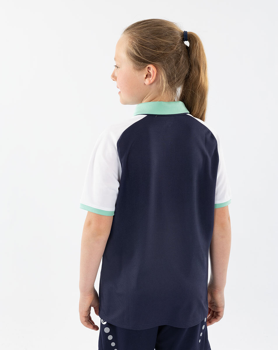 JAKO Polo Dynamic marine/weiß/minze