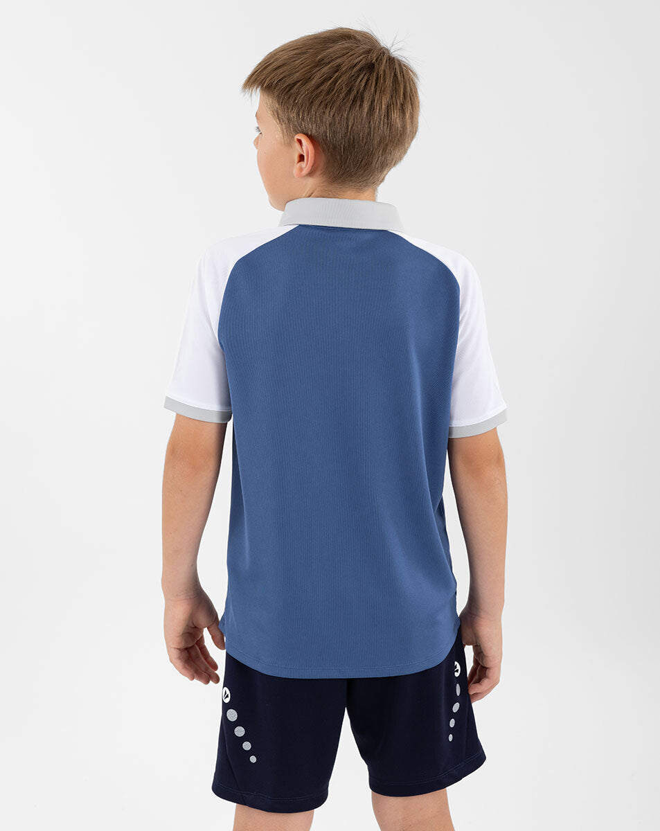 JAKO Polo Dynamic nachtblau/weiß/hellgrau