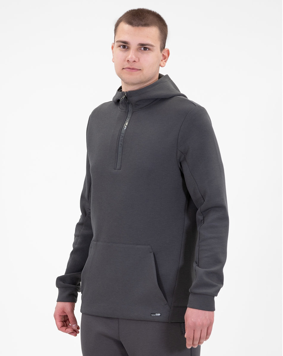 JAKO Zip Hoodie Pro Casual aschgrau