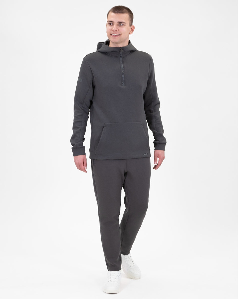 JAKO Zip Hoodie Pro Casual aschgrau