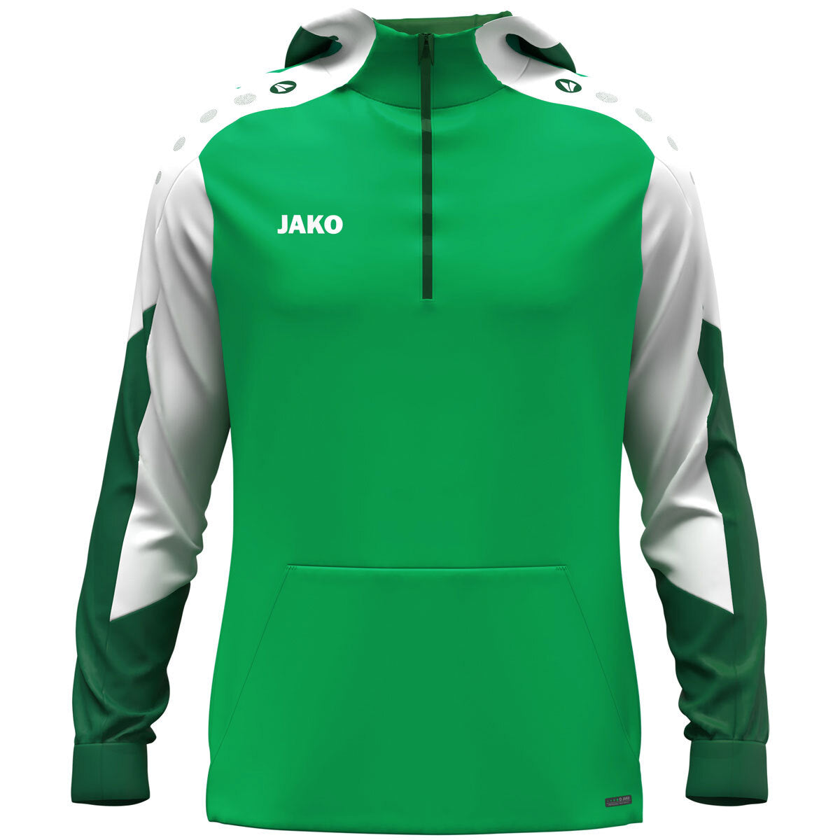 JAKO Zip Hoodie Dynamic grün/weiß/dunkelgrün