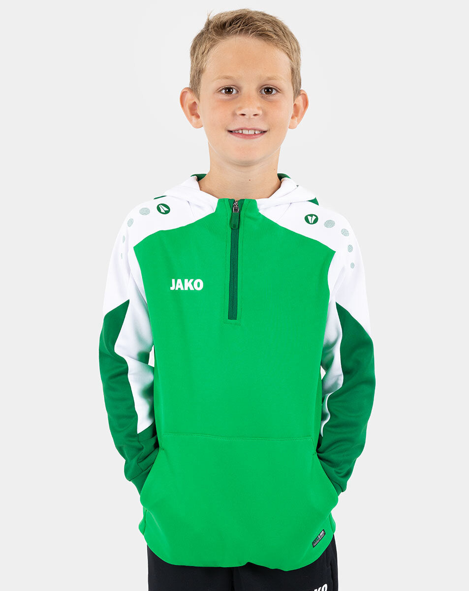 JAKO Zip Hoodie Dynamic grün/weiß/dunkelgrün