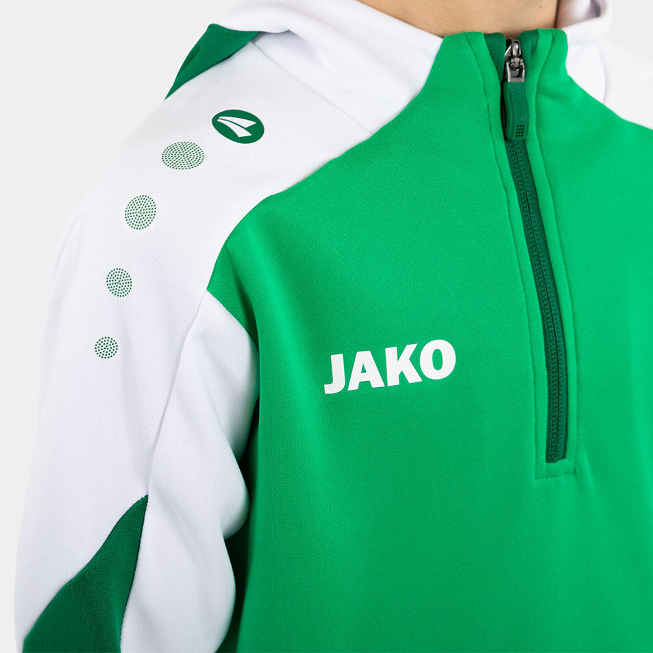 JAKO Zip Hoodie Dynamic grün/weiß/dunkelgrün