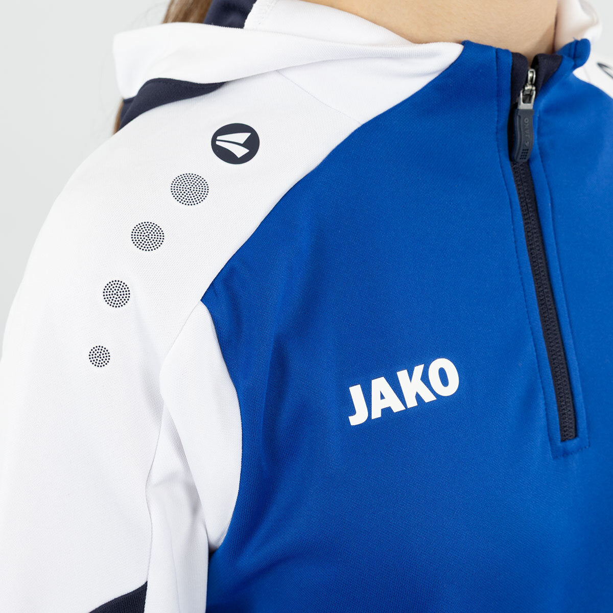 JAKO Zip Hoodie Dynamic royal/weiß/marine