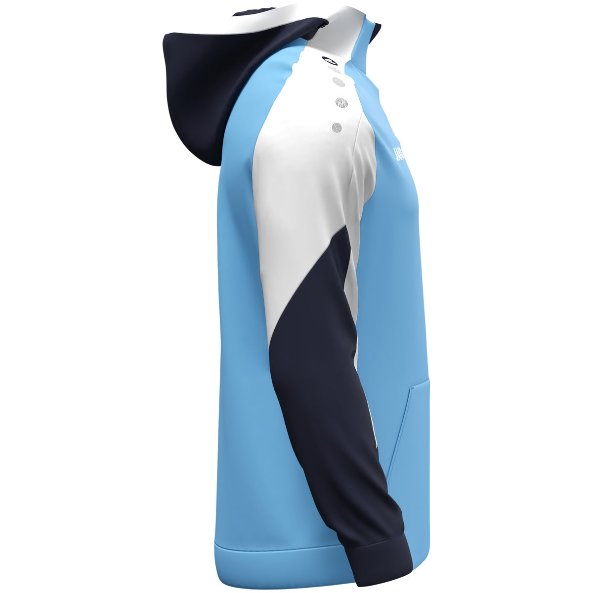 JAKO Zip Hoodie Dynamic skyblue/weiß/marine