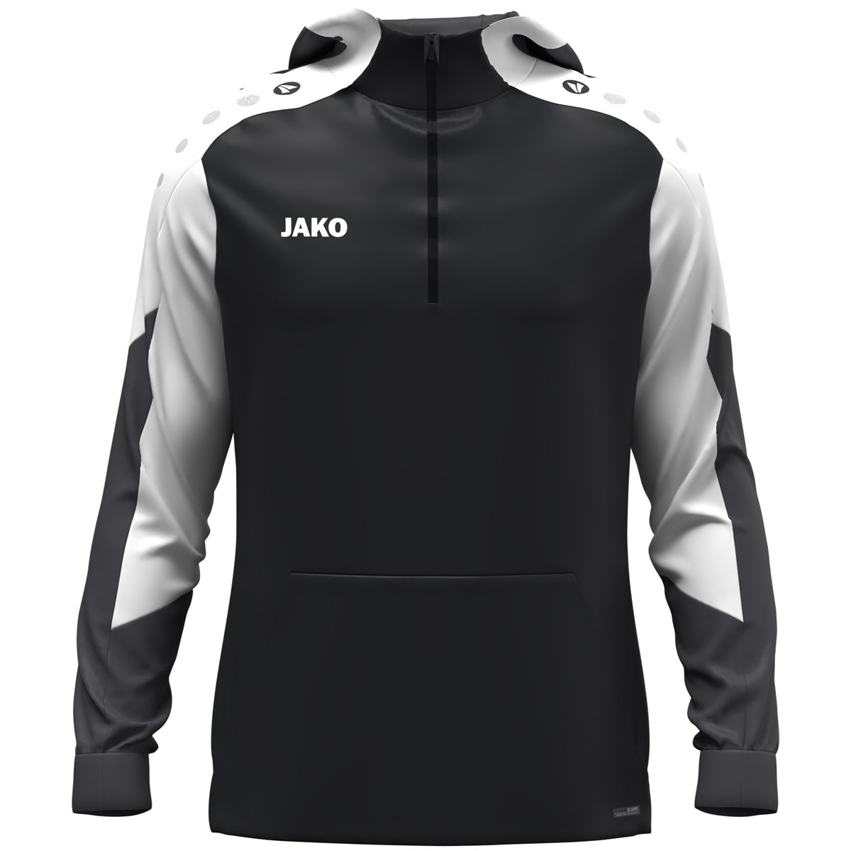 JAKO Zip Hoodie Dynamic schwarz/weiß/anthrazit
