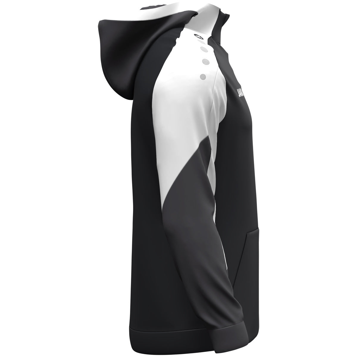 JAKO Zip Hoodie Dynamic schwarz/weiß/anthrazit