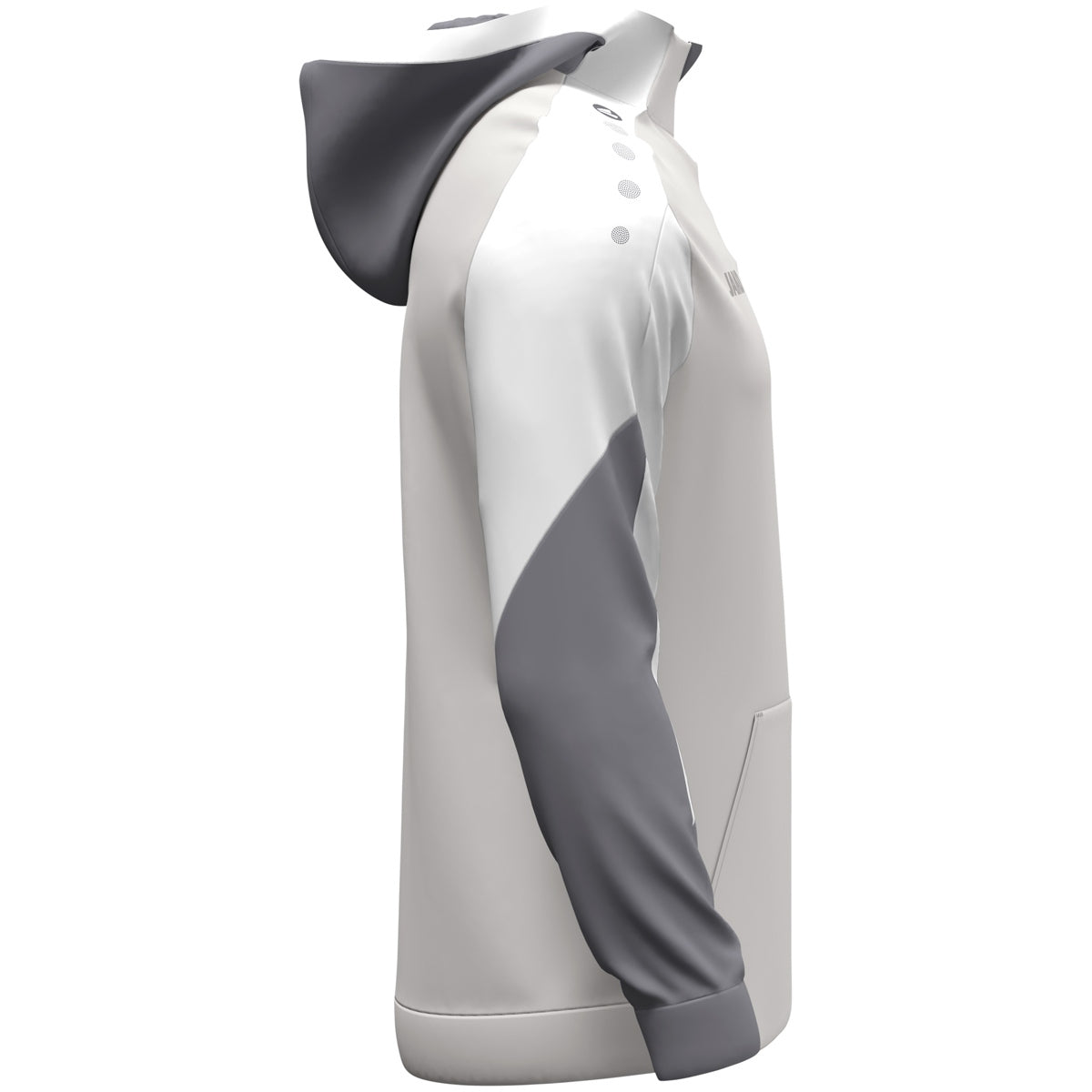 JAKO Zip Hoodie Dynamic hellgrau/weiß/grau