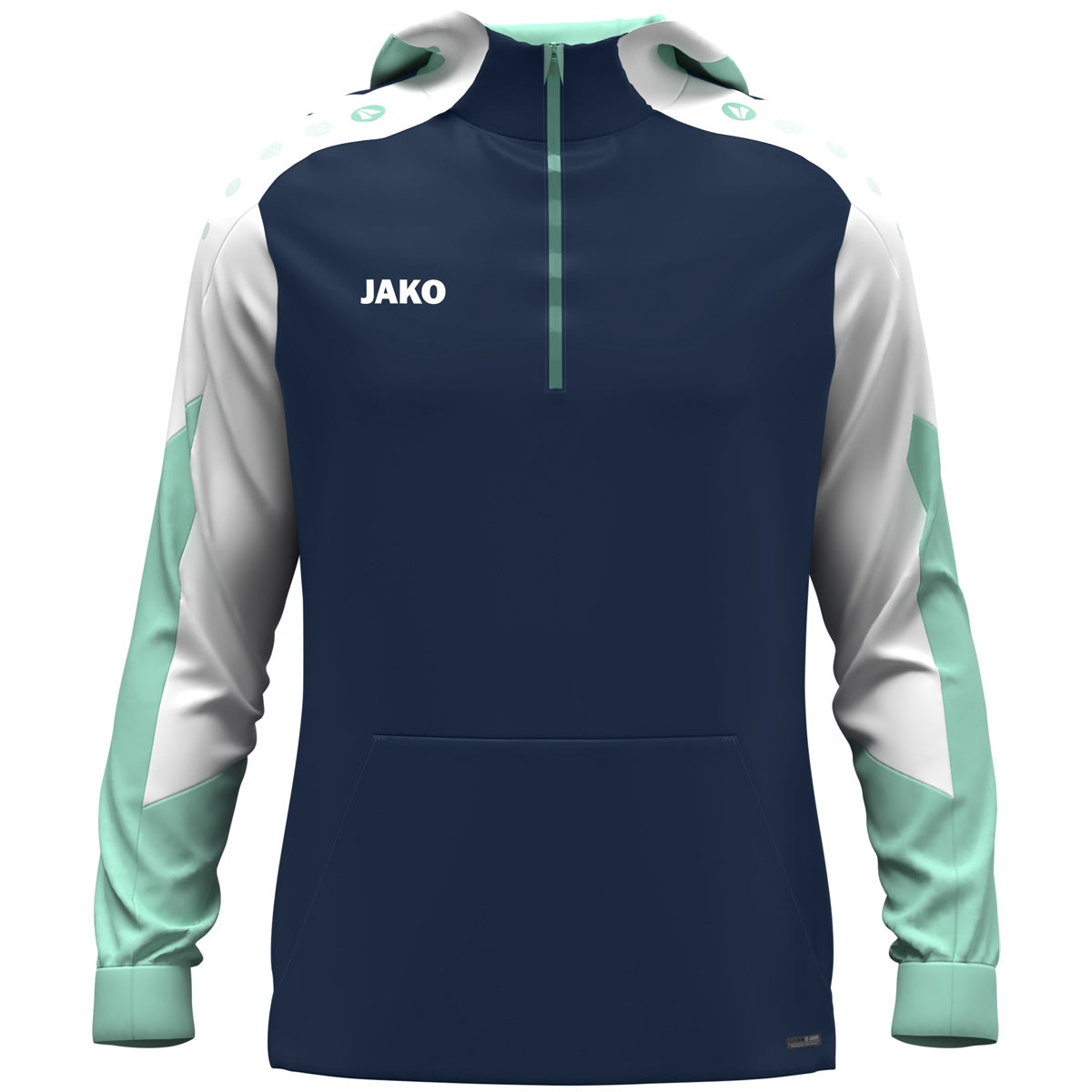 JAKO Zip Hoodie Dynamic marine/weiß/minze