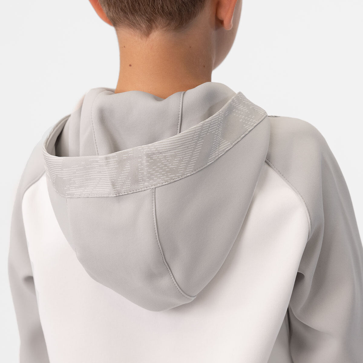 JAKO Kapuzenjacke Iconic 6824 weiß/soft grey/anthra light