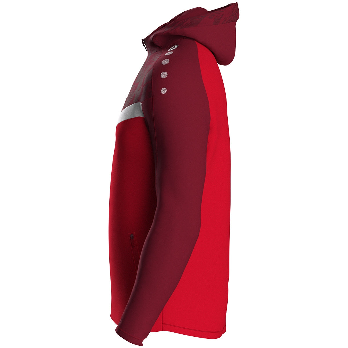 JAKO Kapuzenjacke Iconic 6824 rot/weinrot