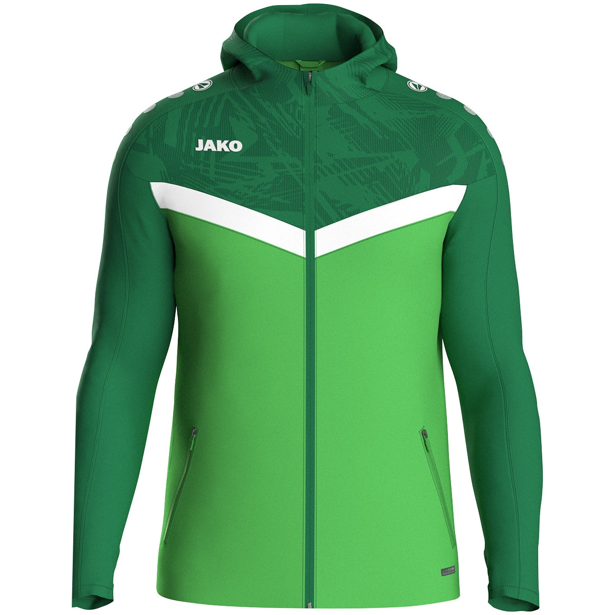 JAKO Kapuzenjacke Iconic 6824 soft green/sportgrün