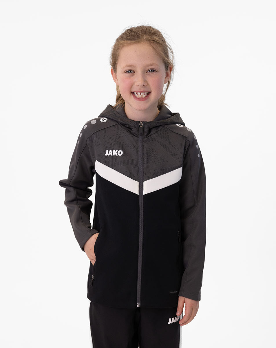 JAKO Kapuzenjacke Iconic 6824 schwarz/anthrazit