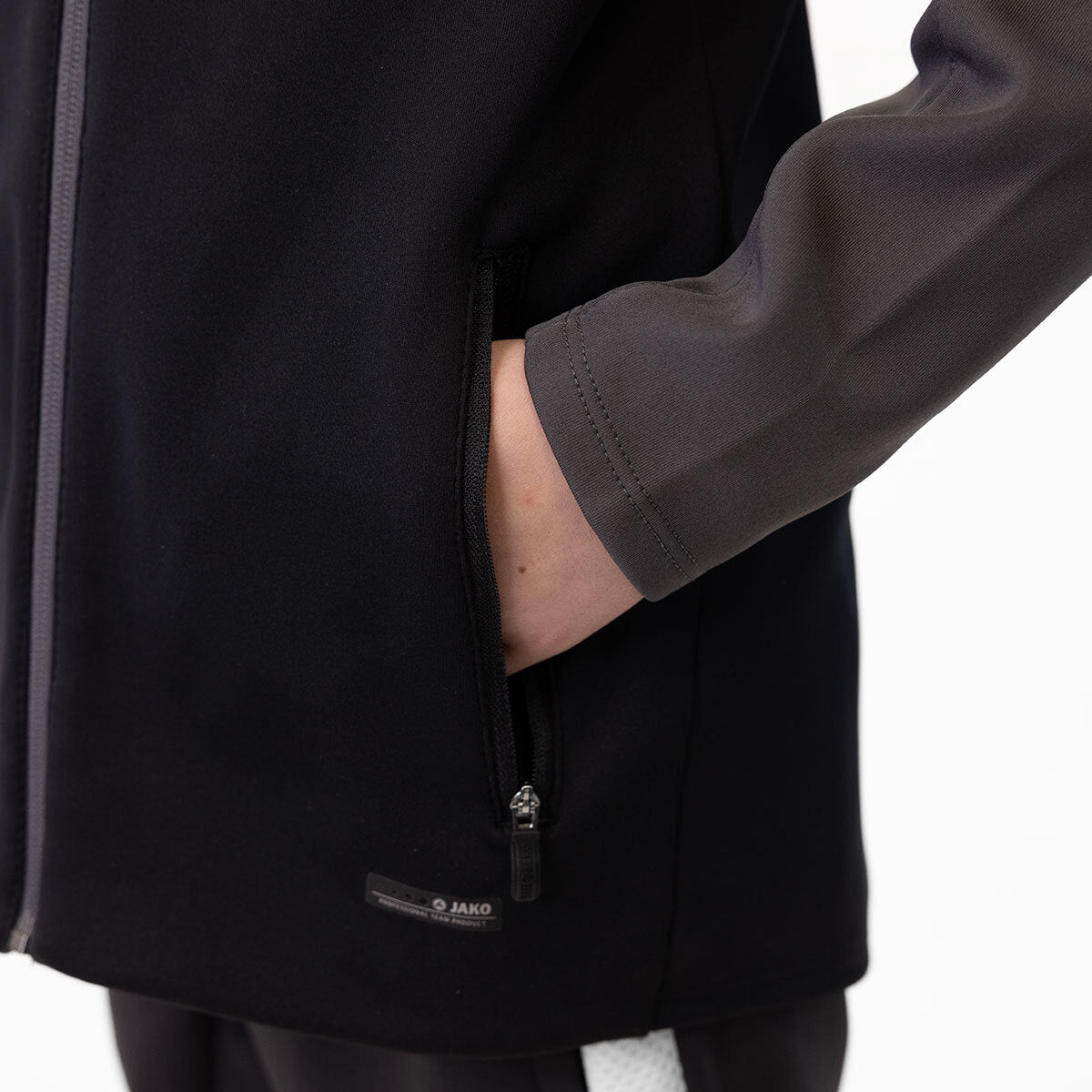 JAKO Kapuzenjacke Iconic 6824 schwarz/anthrazit