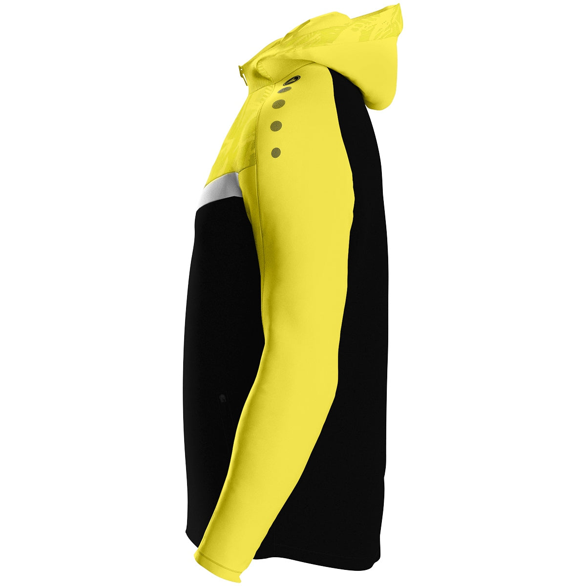 JAKO Kapuzenjacke Iconic 6824 schwarz/soft yellow