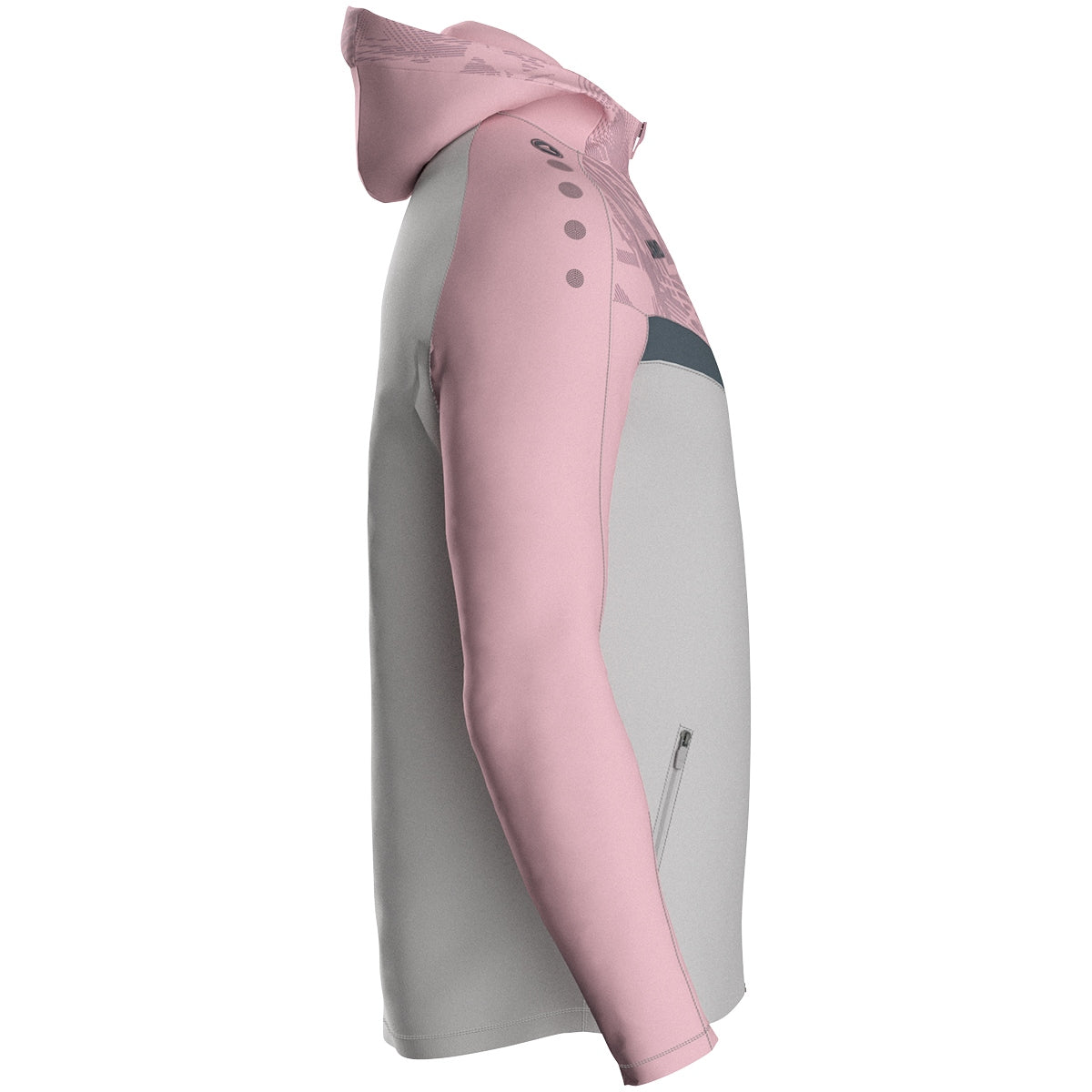 JAKO Kapuzenjacke Iconic 6824 soft grey/dusky pink/anthra light