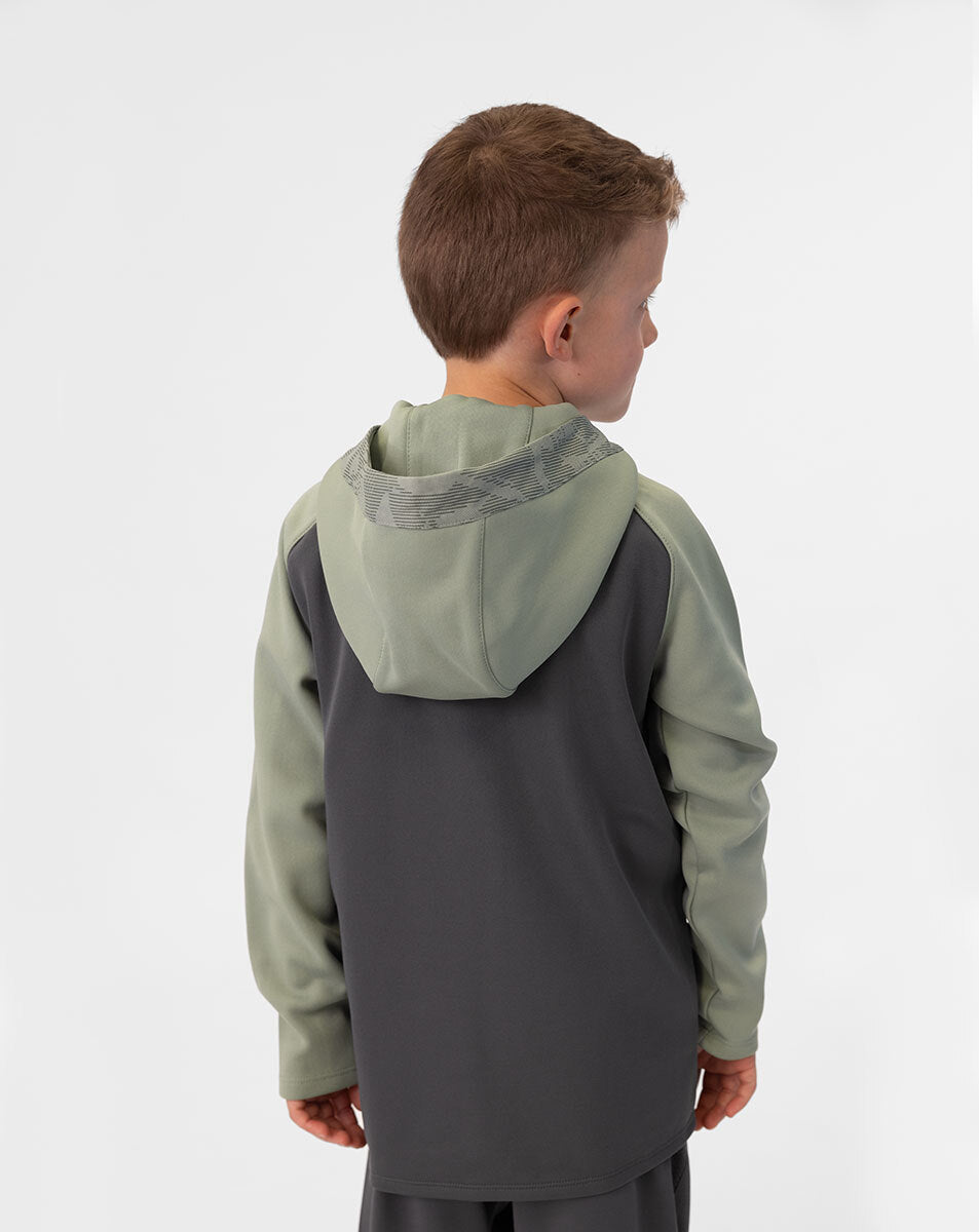 JAKO Kapuzenjacke Iconic 6824 anthra light/mintgrün/soft grey