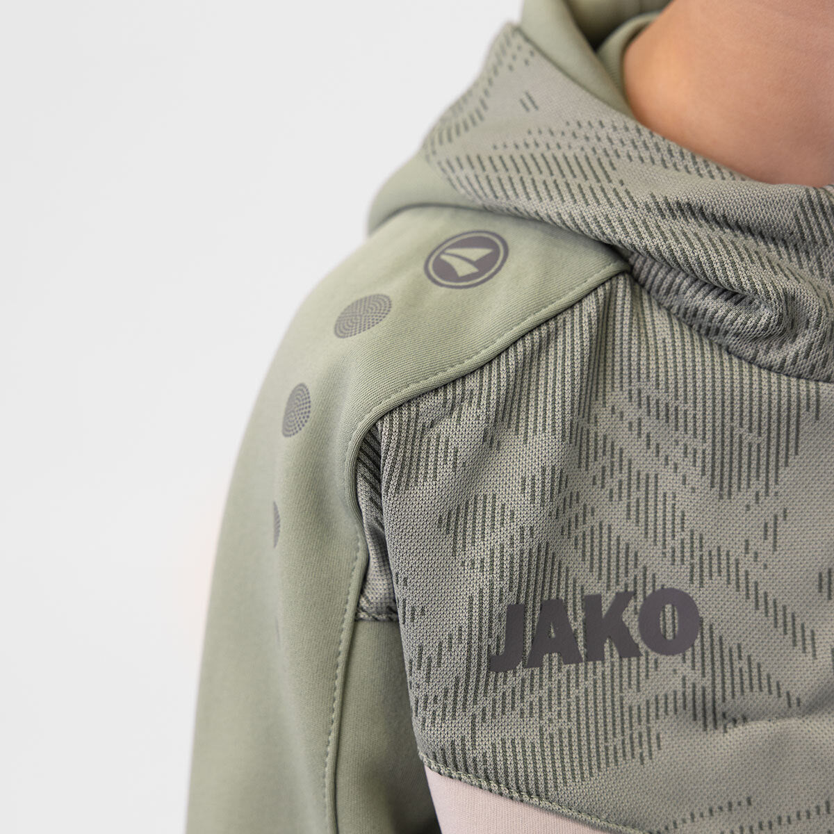 JAKO Kapuzenjacke Iconic 6824 anthra light/mintgrün/soft grey