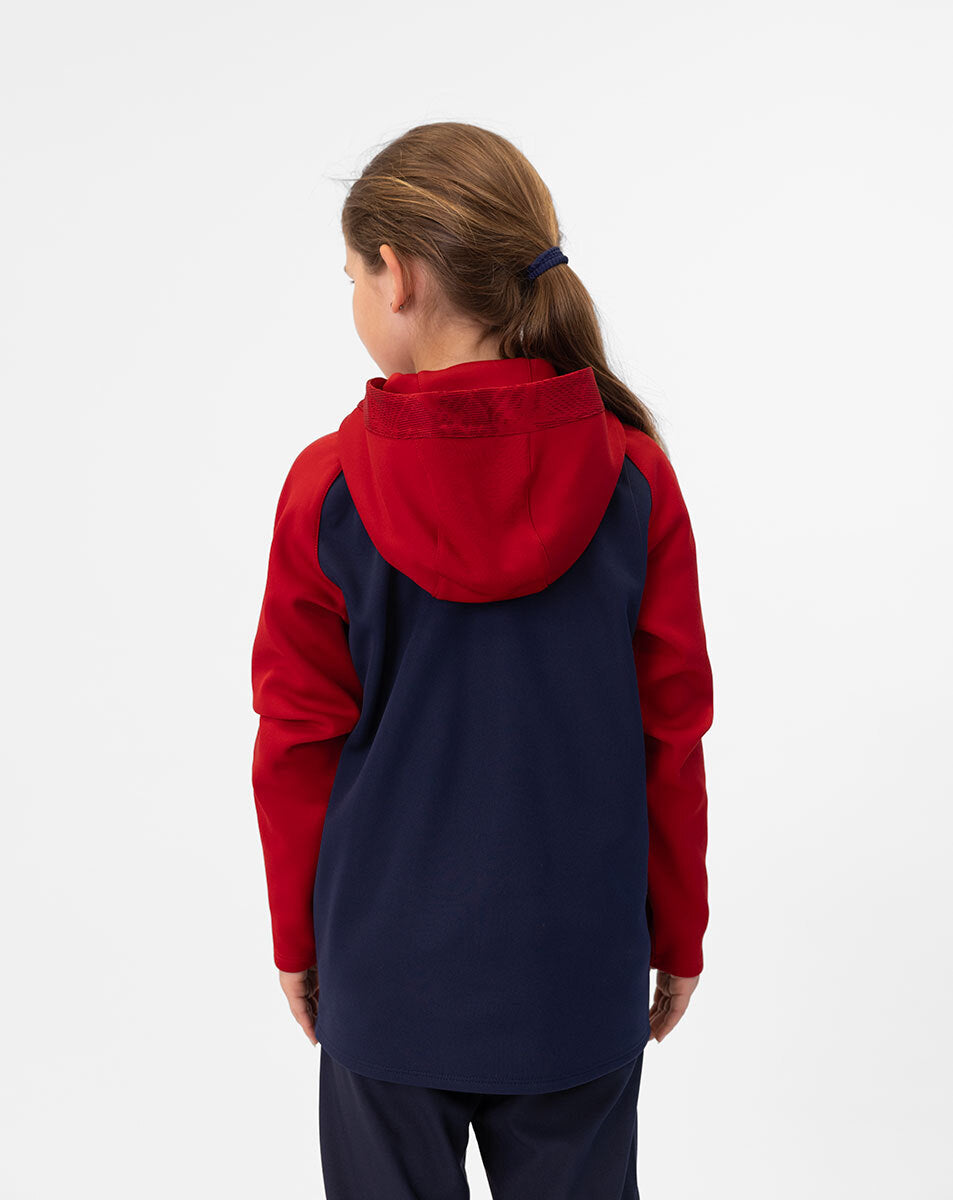 JAKO Kapuzenjacke Iconic 6824 marine/chili rot