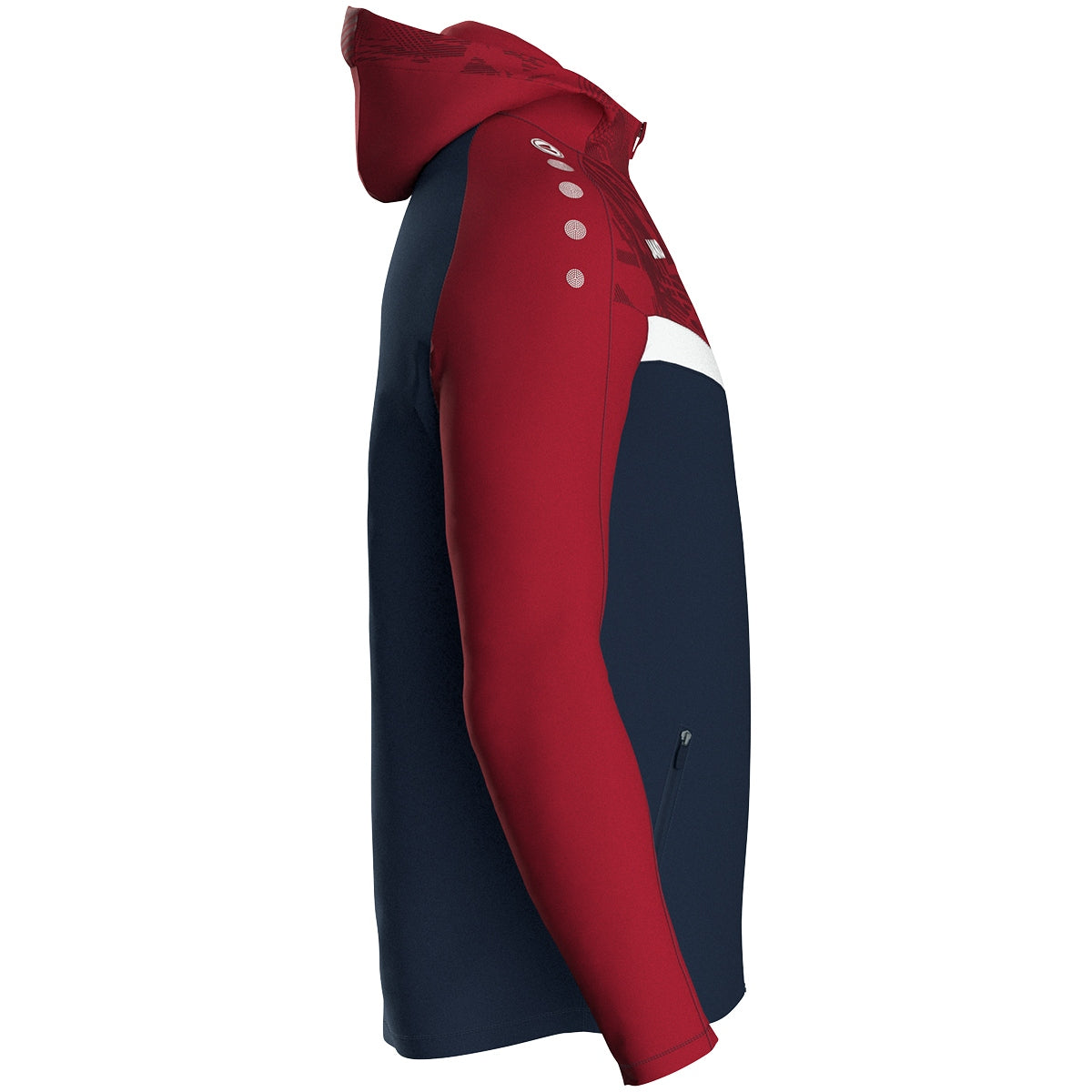 JAKO Kapuzenjacke Iconic 6824 marine/chili rot