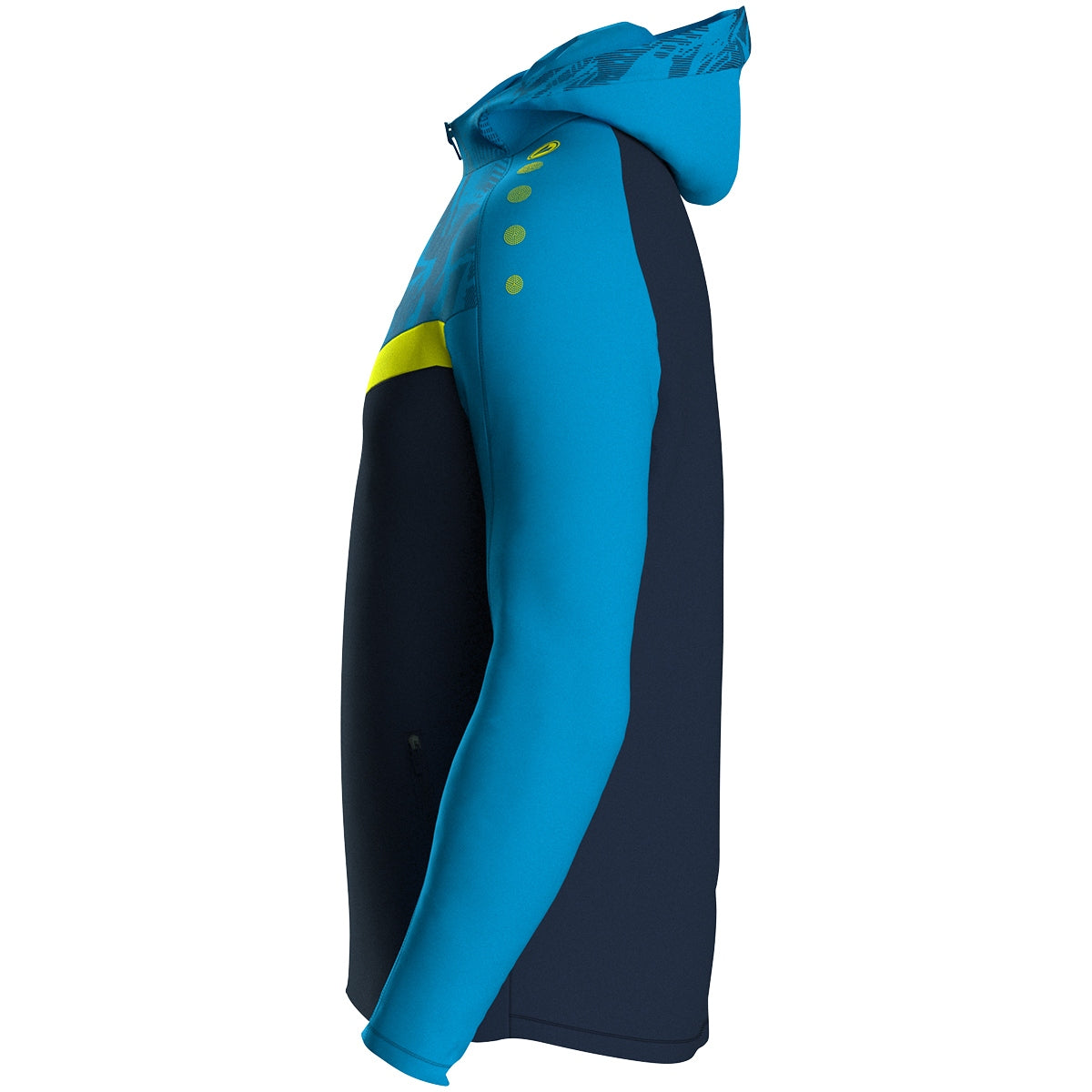 JAKO Kapuzenjacke Iconic 6824 marine/JAKO blau/neongelb