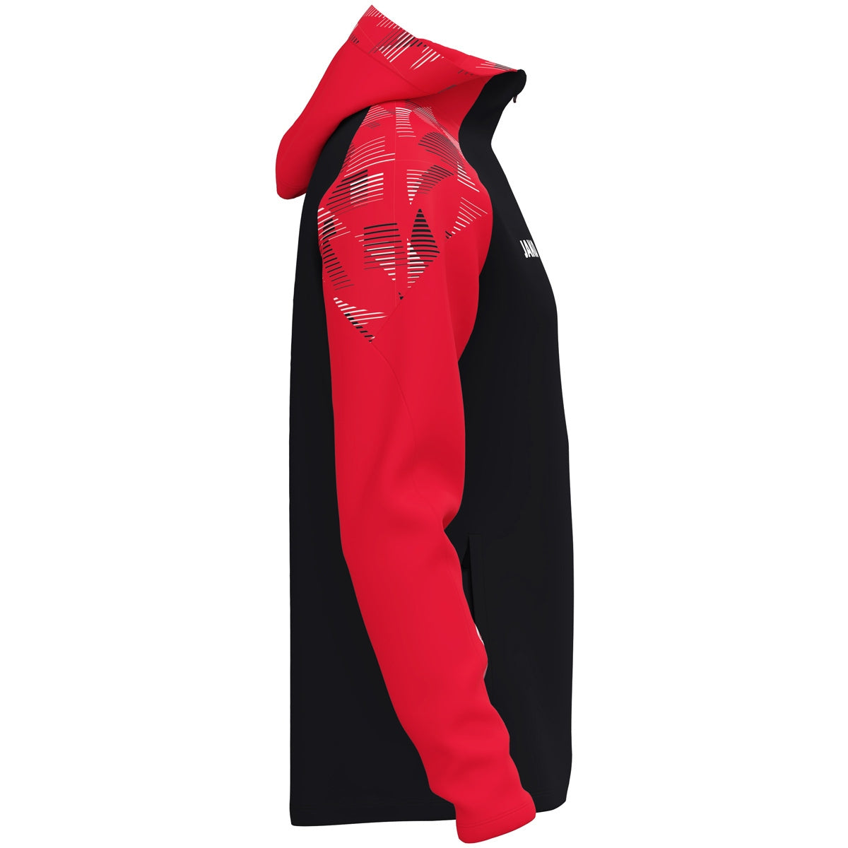 JAKO Kapuzenjacke Sonic schwarz/rot