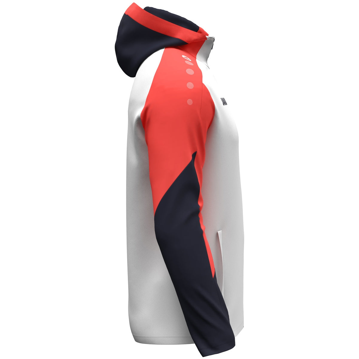 JAKO Kapuzenjacke Dynamic weiß/coral/marine