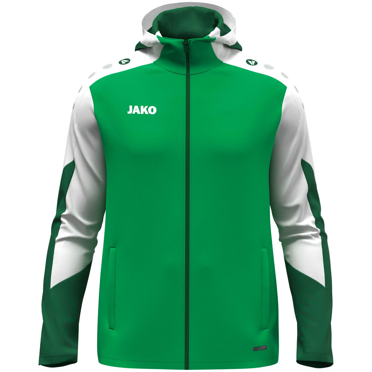 JAKO Kapuzenjacke Dynamic grün/weiß/dunkelgrün