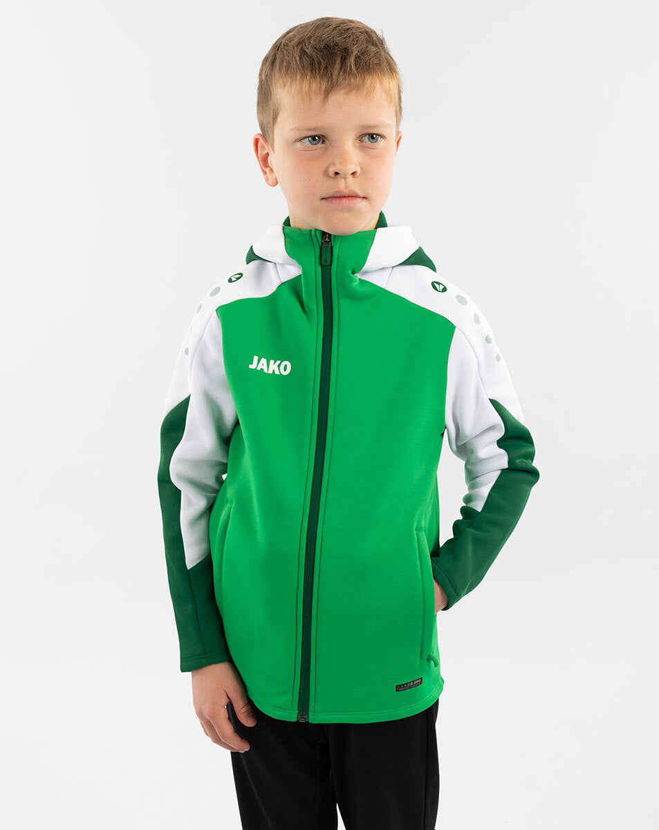 JAKO Kapuzenjacke Dynamic grün/weiß/dunkelgrün