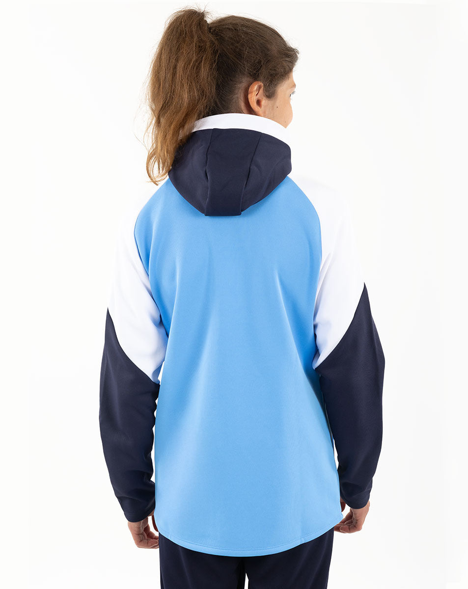 JAKO Kapuzenjacke Dynamic skyblue/weiß/marine