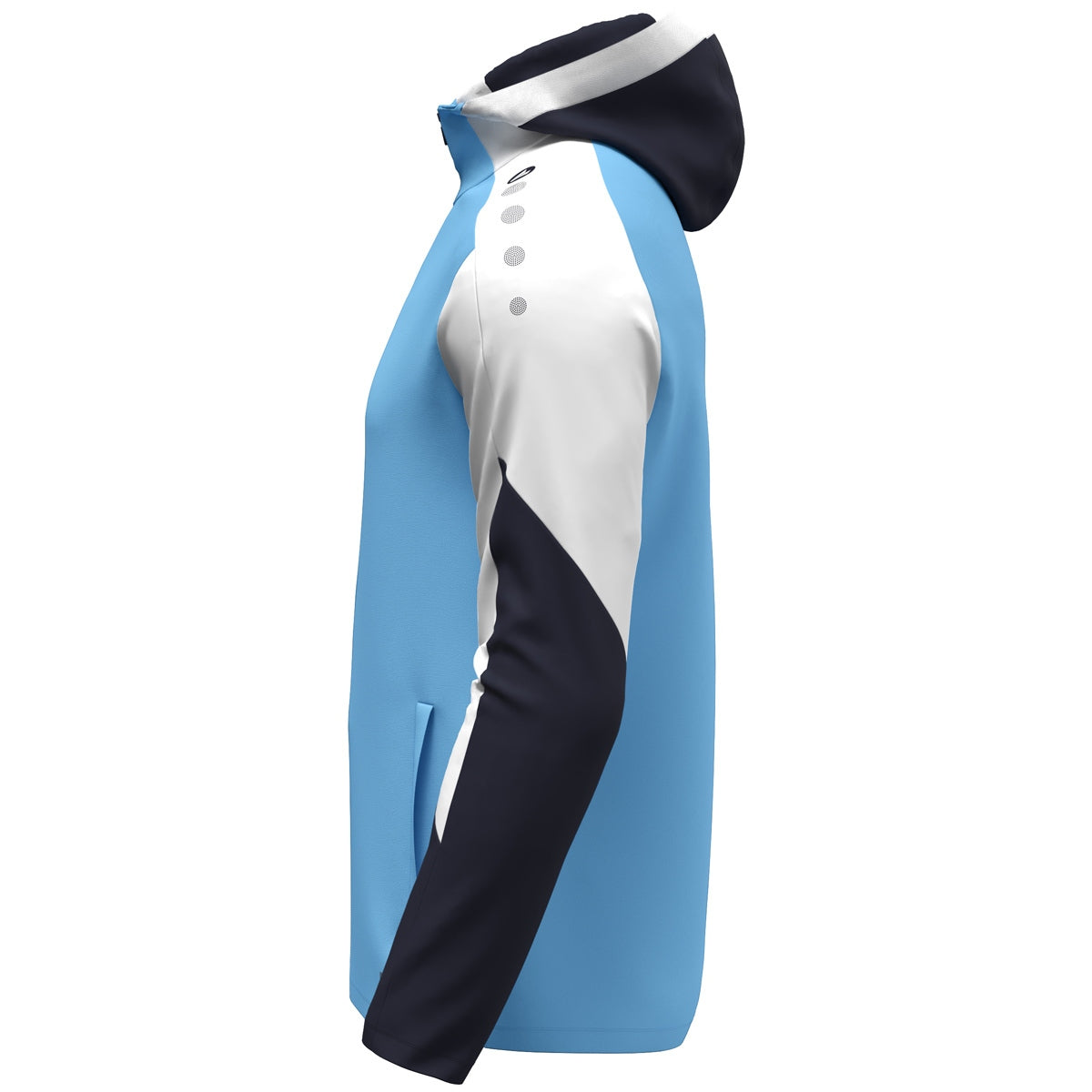 JAKO Kapuzenjacke Dynamic skyblue/weiß/marine