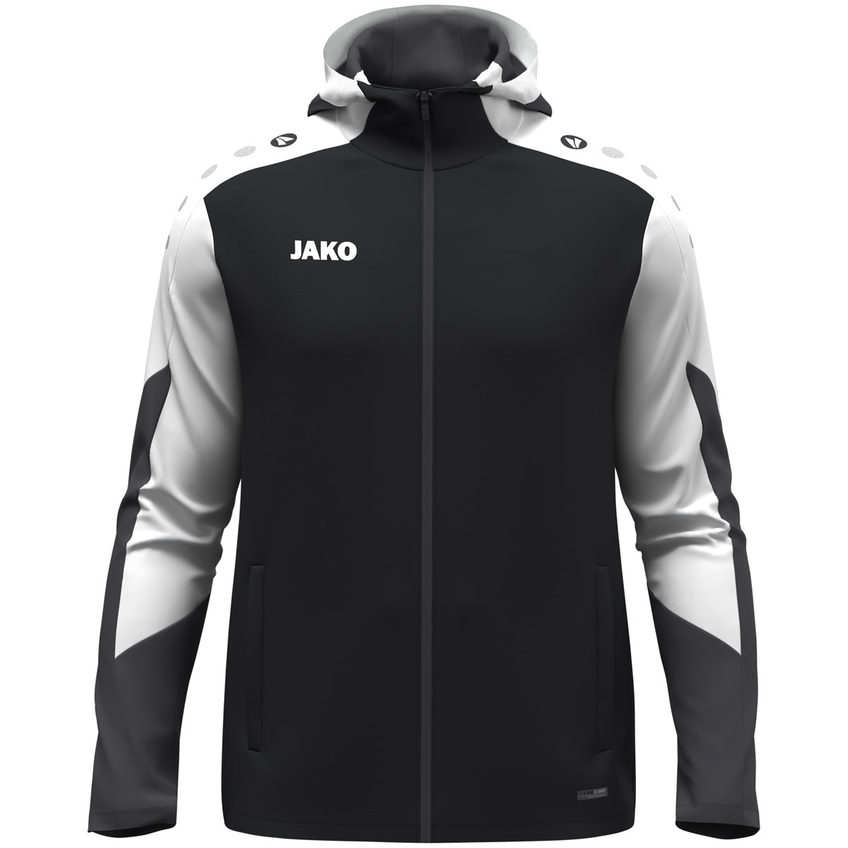 JAKO Kapuzenjacke Dynamic schwarz/weiß/anthrazit