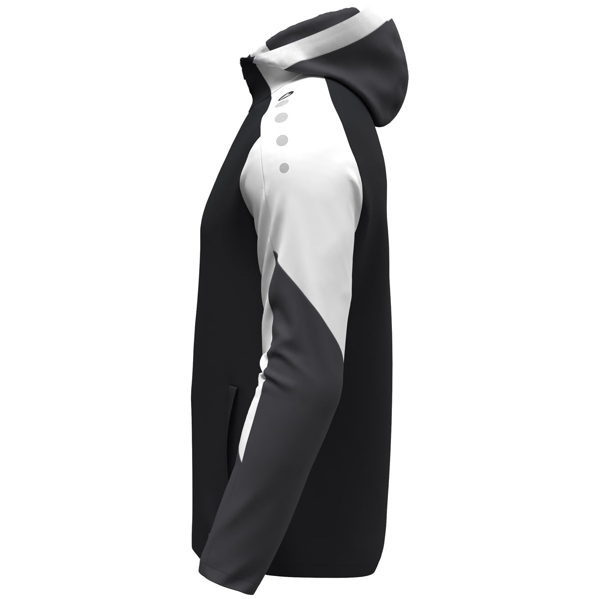JAKO Kapuzenjacke Dynamic schwarz/weiß/anthrazit
