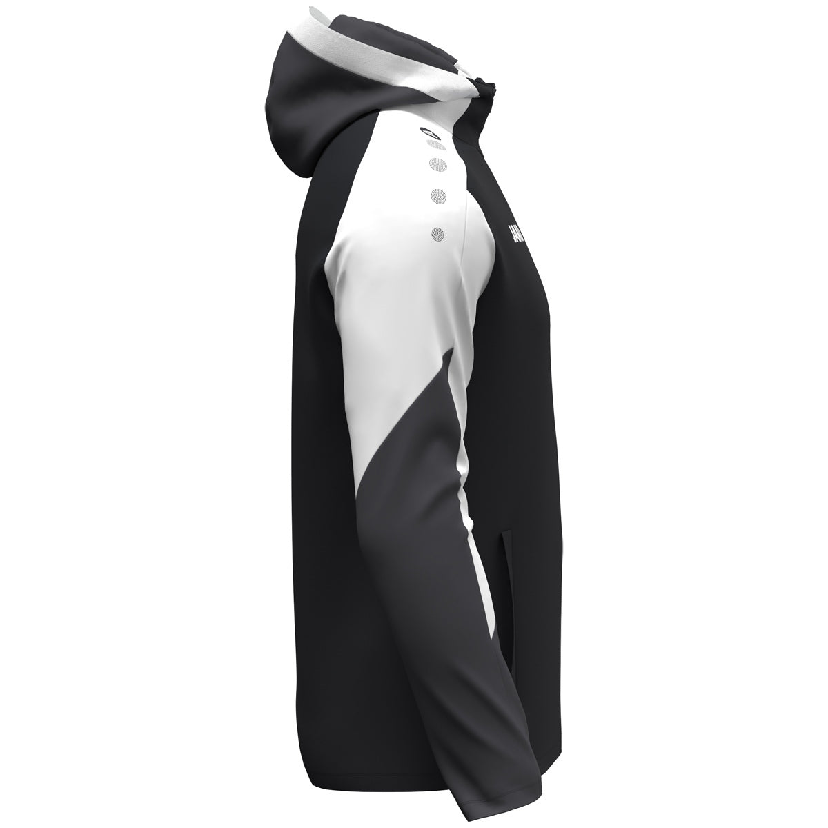 JAKO Kapuzenjacke Dynamic schwarz/weiß/anthrazit