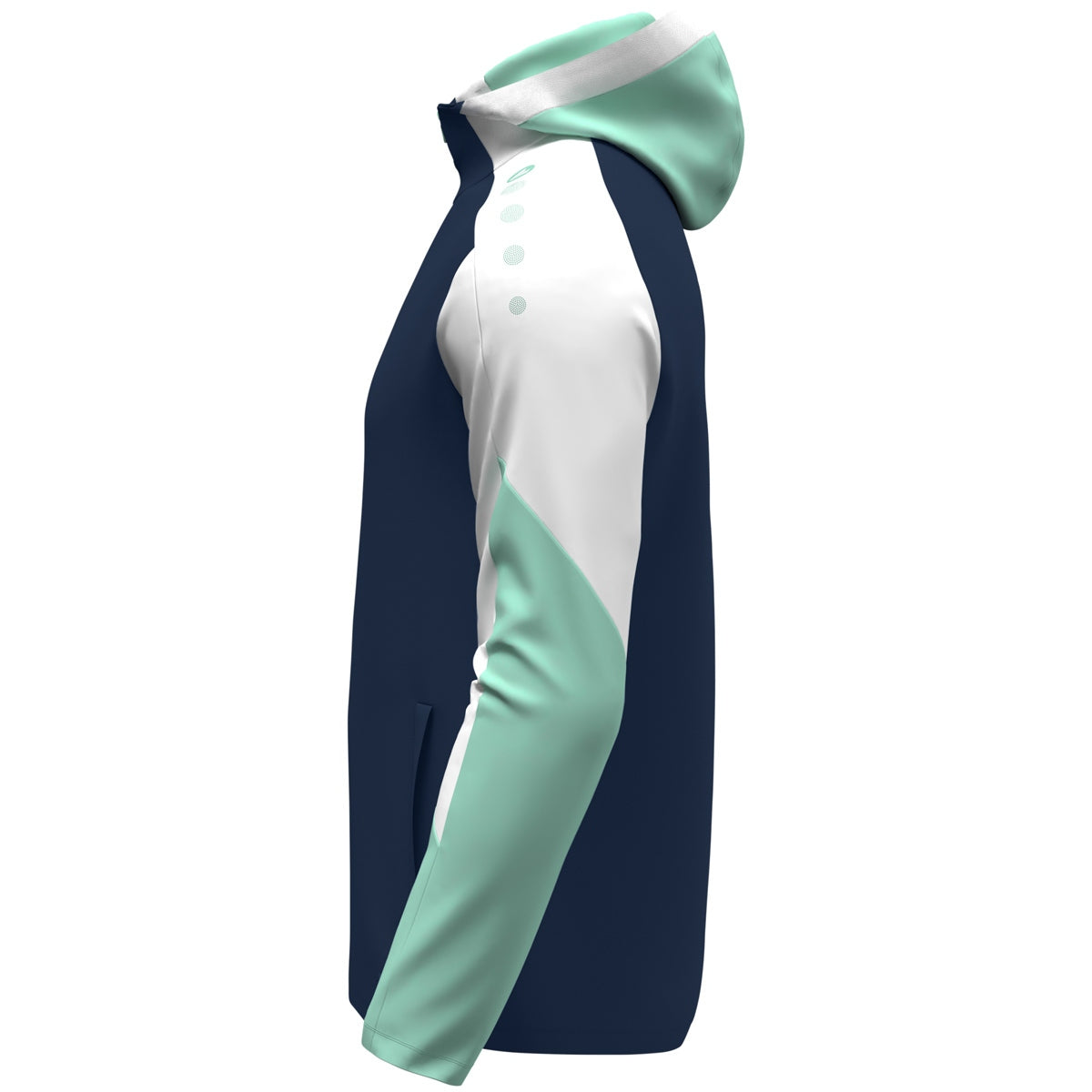 JAKO Kapuzenjacke Dynamic marine/weiß/minze