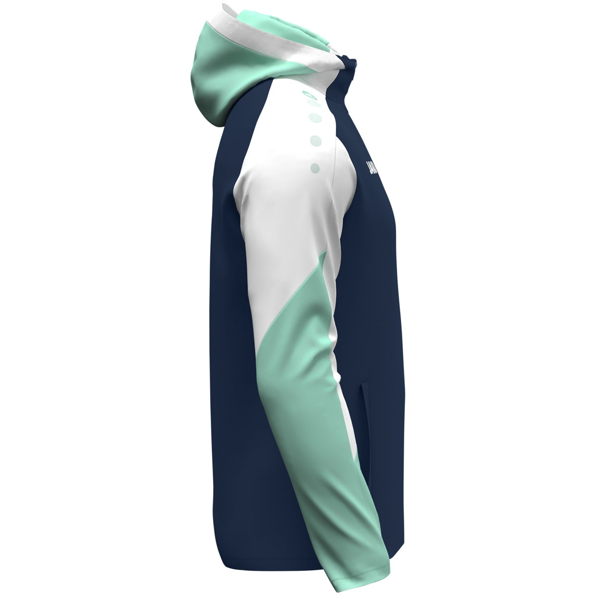 JAKO Kapuzenjacke Dynamic marine/weiß/minze