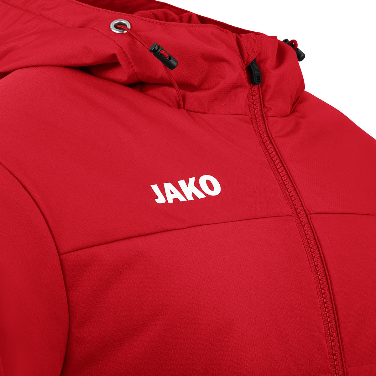 JAKO Coachjacke Team mit Kapuze rot