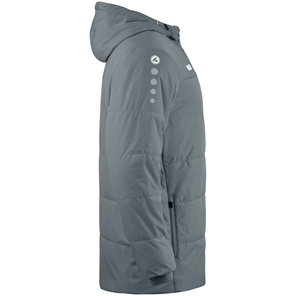 JAKO Coachjacke Team mit Kapuze steingrau