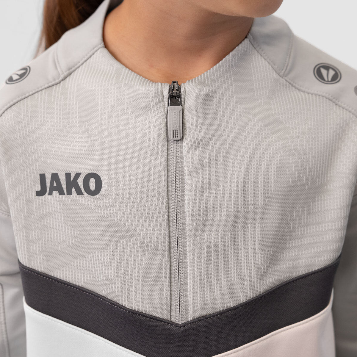 JAKO Ziptop Iconic 8624 weiß/soft grey/anthra light