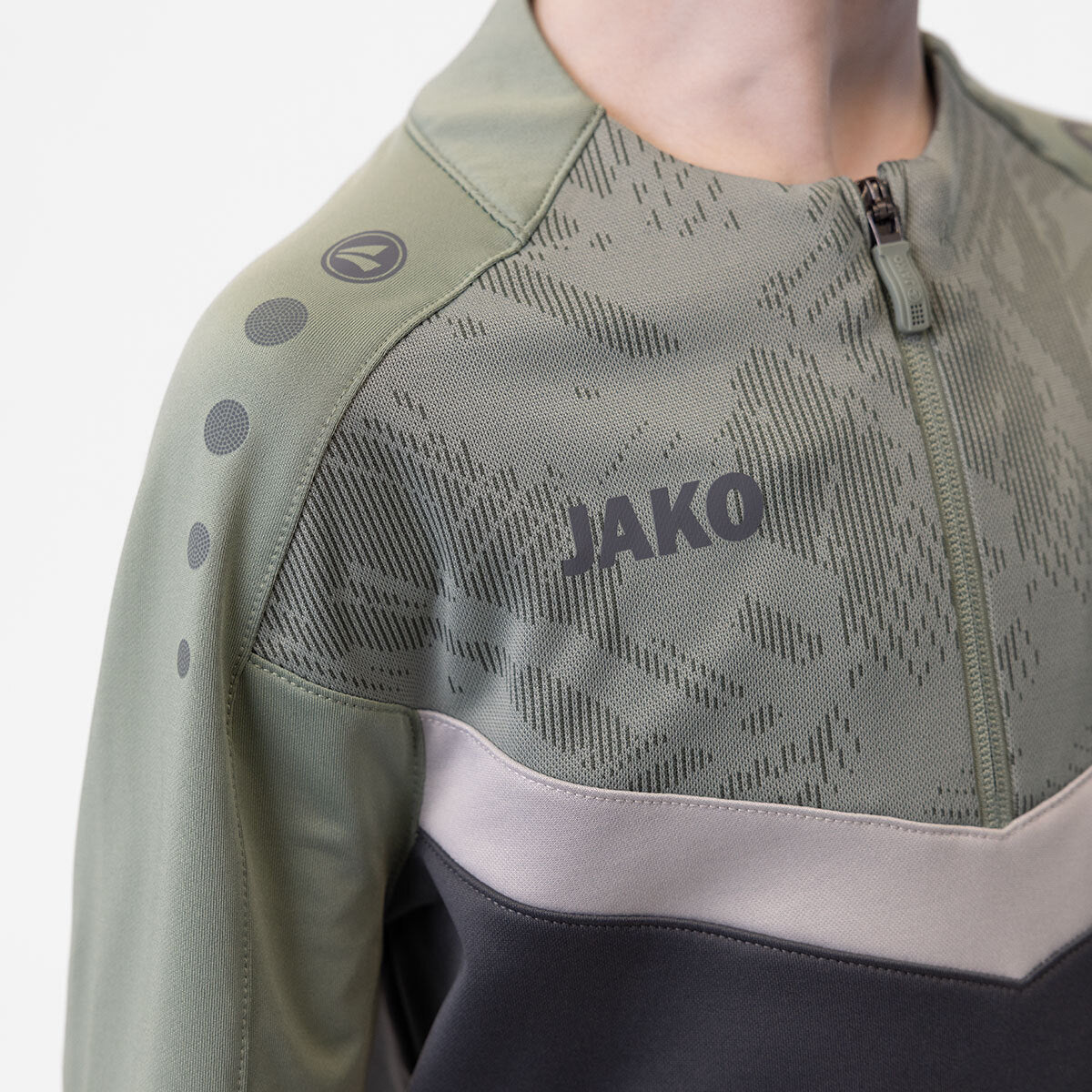 JAKO Ziptop Iconic 8624 anthra light/mintgrün/soft grey