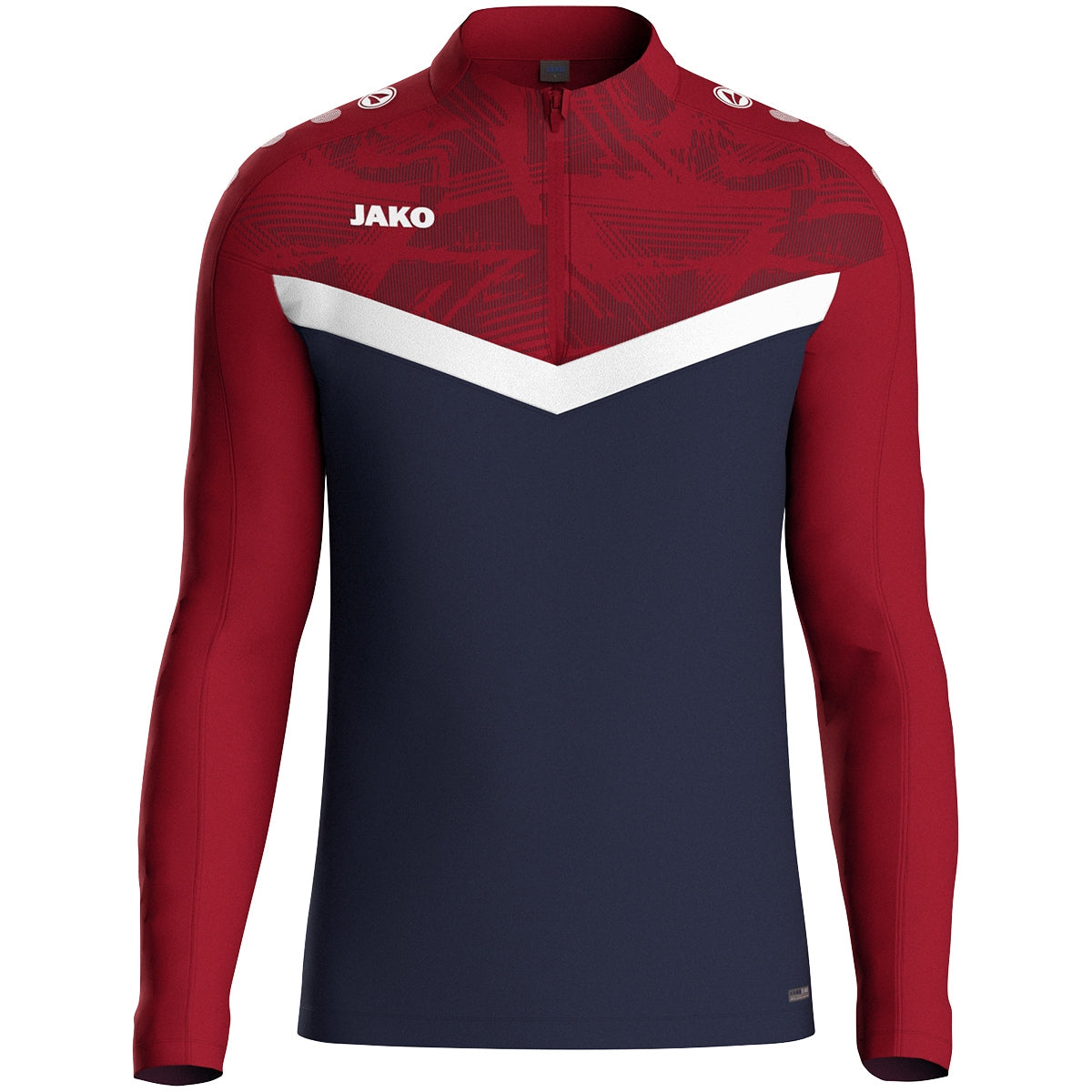JAKO Ziptop Iconic 8624 marine/chili rot