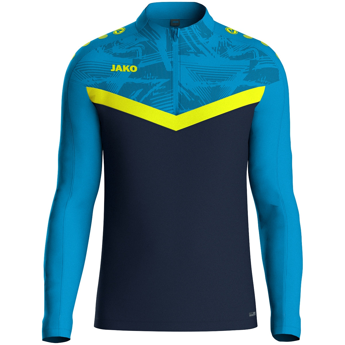 JAKO Ziptop Iconic 8624 marine/JAKO blau/neongelb