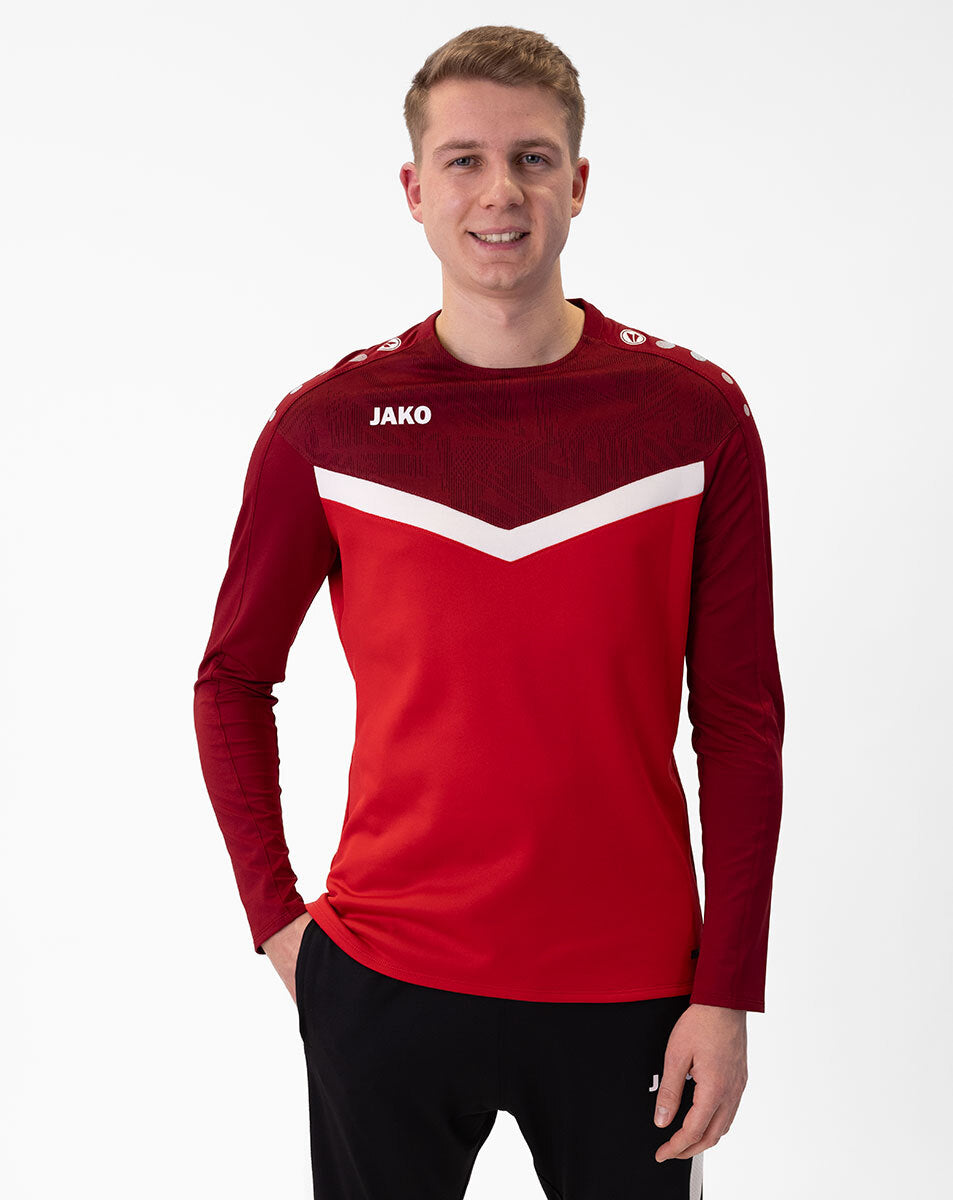 JAKO Sweat Iconic 8824 rot/weinrot