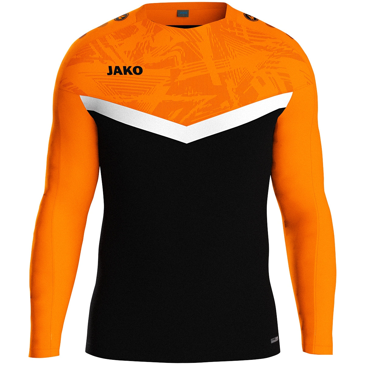 JAKO Sweat Iconic 8824 schwarz/neonorange