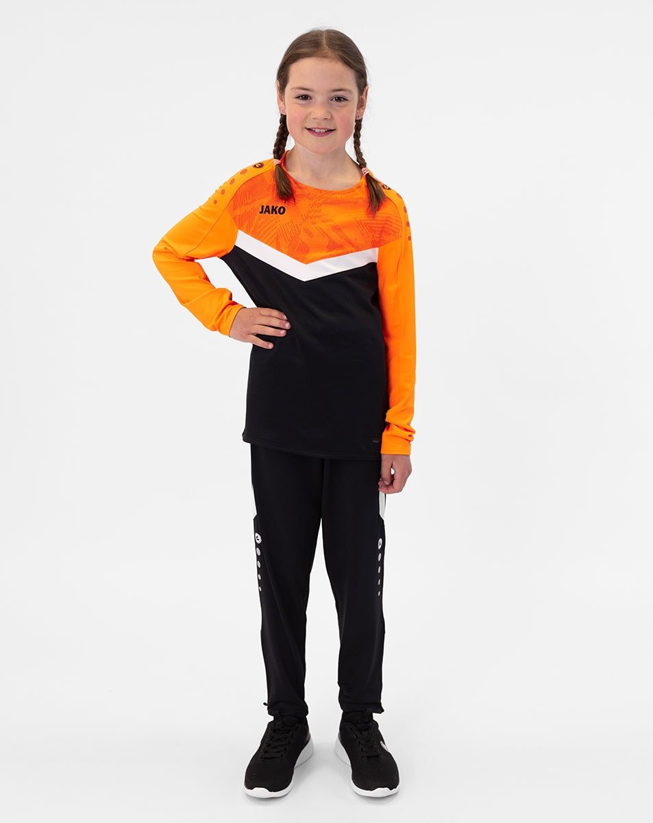 JAKO Sweat Iconic 8824 schwarz/neonorange