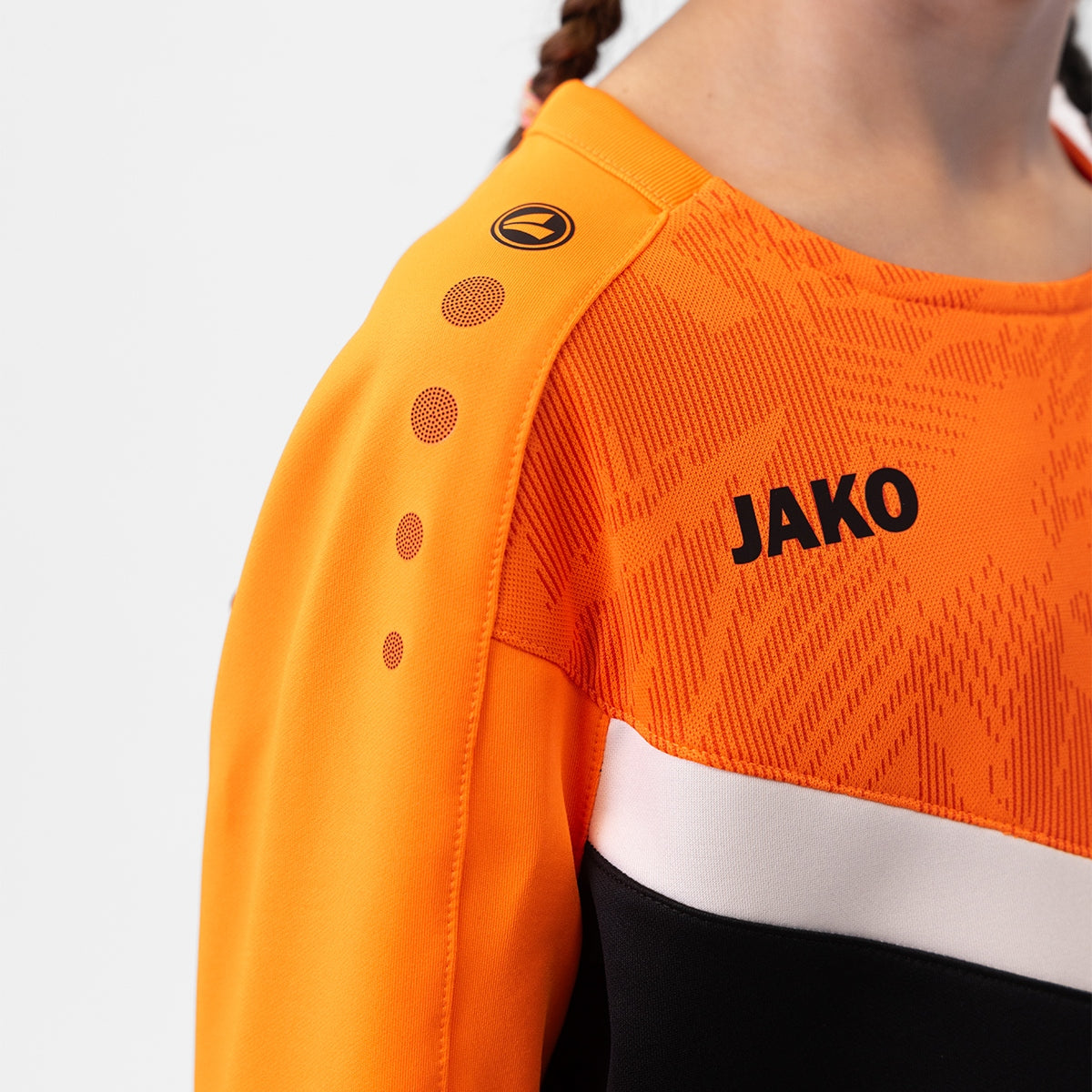 JAKO Sweat Iconic 8824 schwarz/neonorange